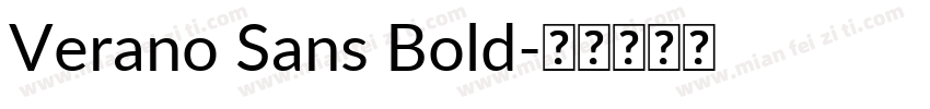 Verano Sans Bold字体转换